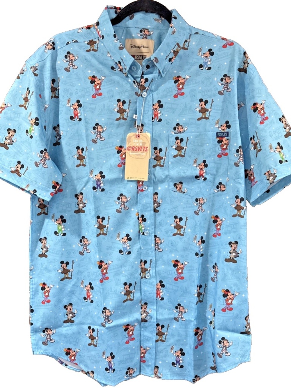 2025 Disney Parks RSVLTS Magic Kingdom Mickey Mouse Shirt Men’s Size - NEW